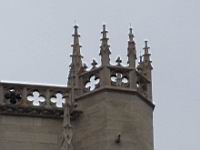 Lyon, Cathedrale St-Jean apres renovation, Facade, Tour